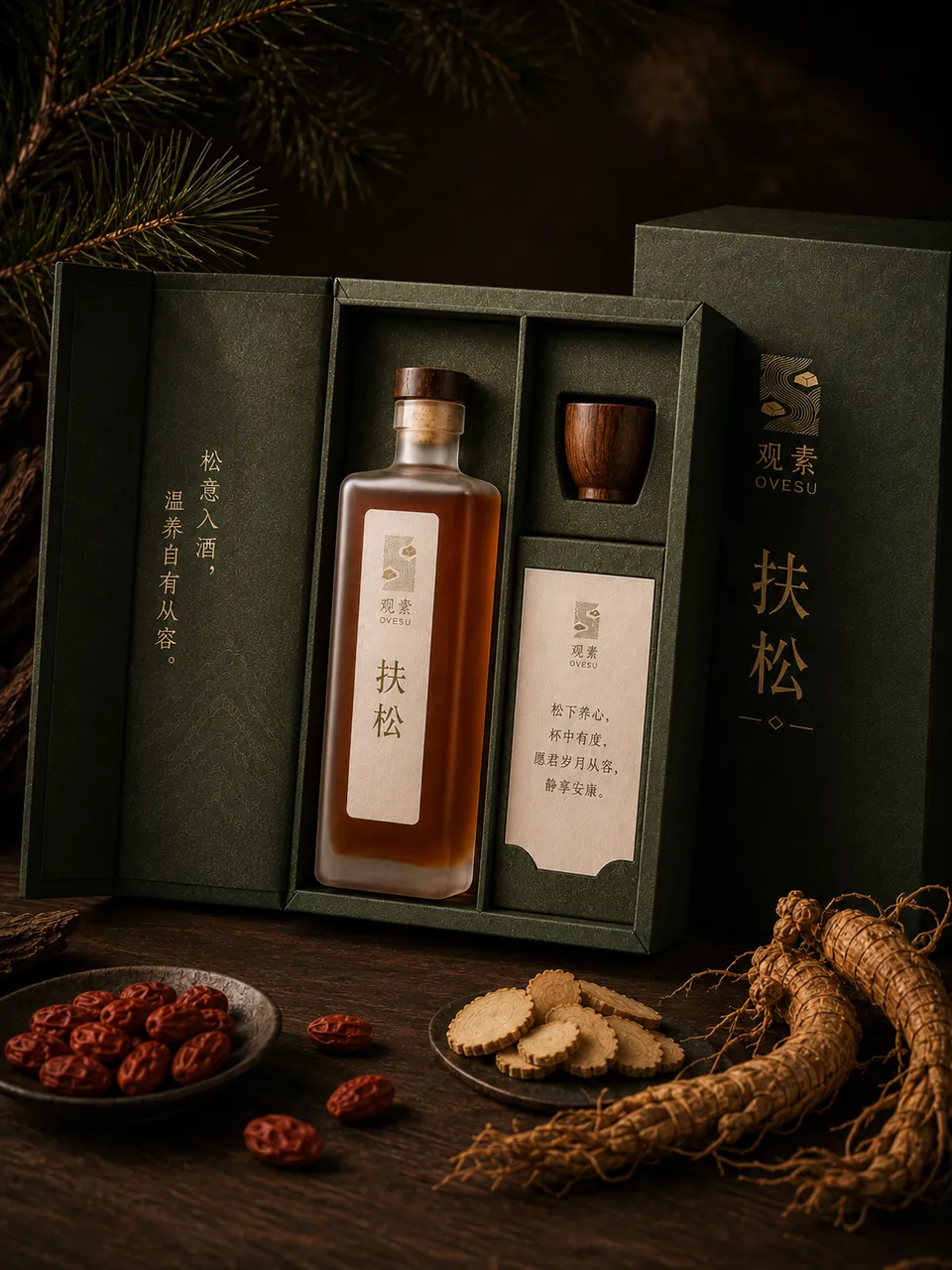 扶松礼盒陈列图