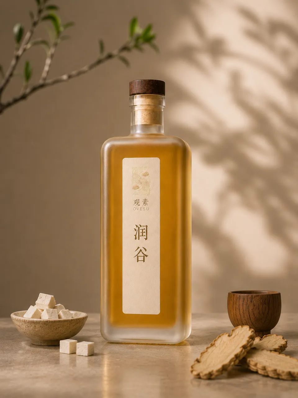 润谷单瓶近景